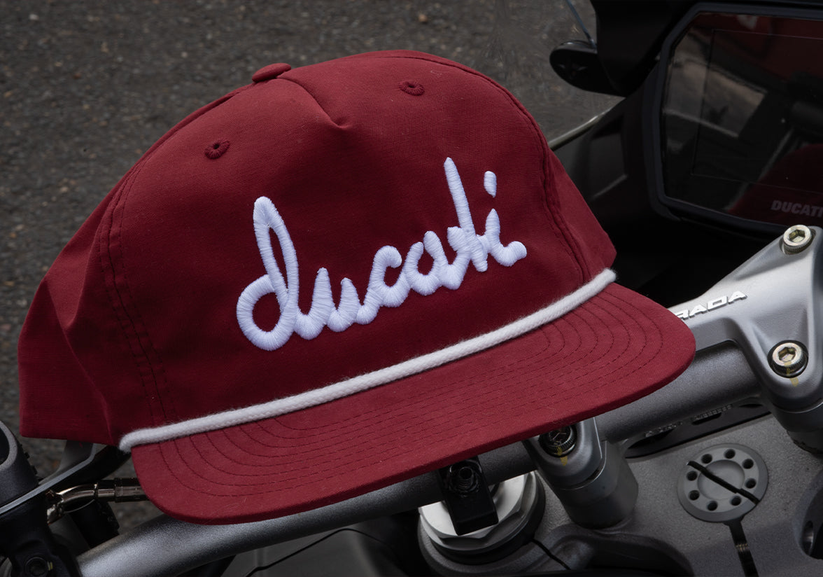 Ducati Calligraphy Hat : Maroon