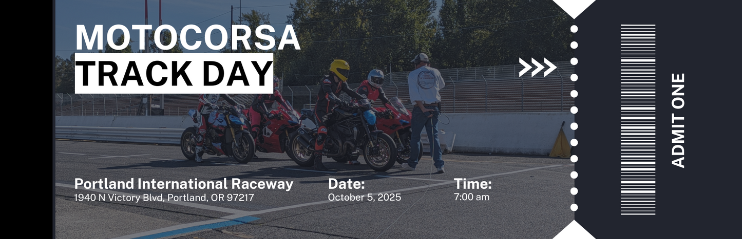 2025 Track Day: P.I.R. : Oct 5