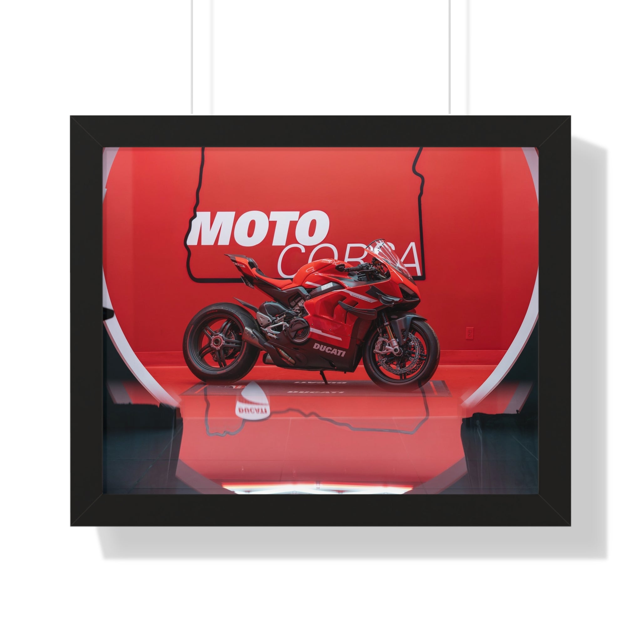 Ducati Superleggera V4 Framed Horizontal Poster