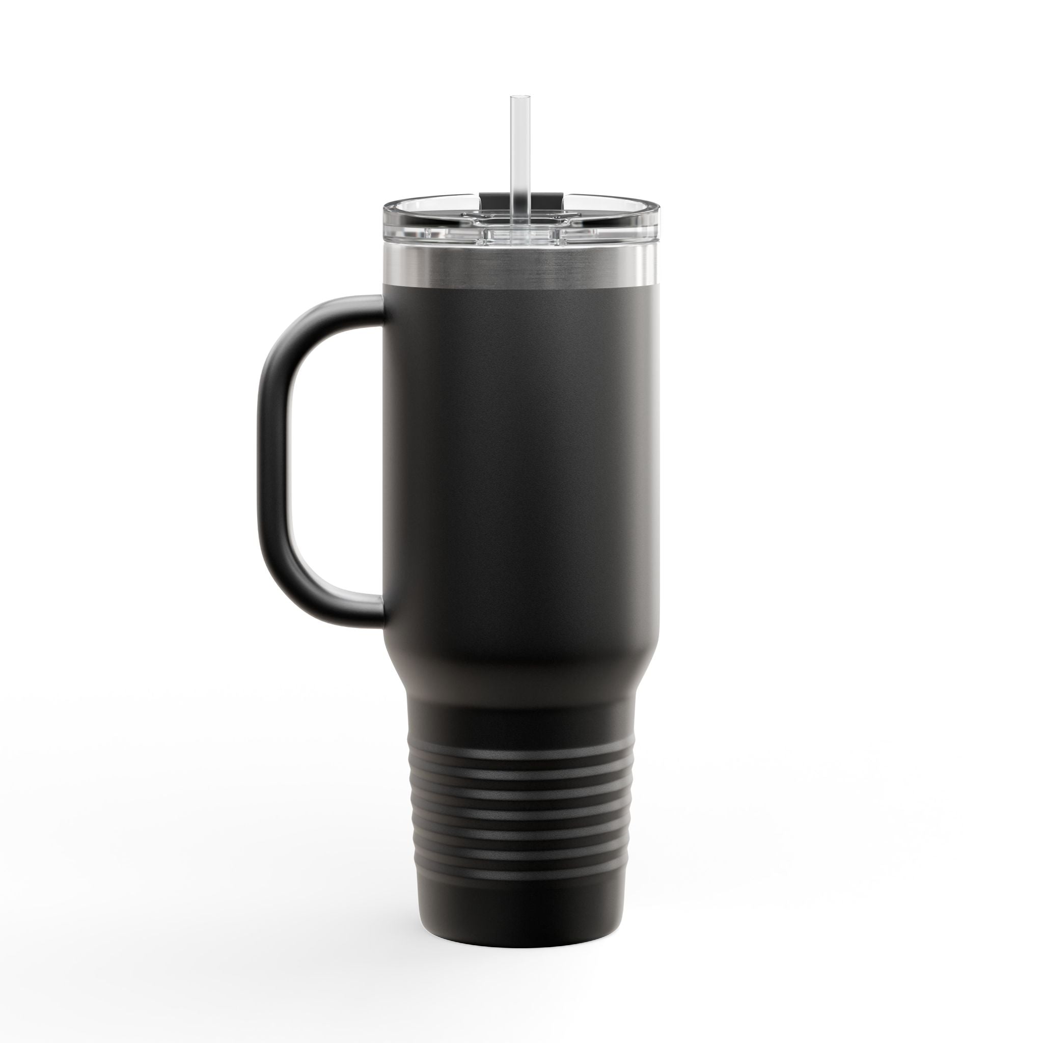 MotoCorsa 40oz Insulated Travel Mug — Red Vacuum Tumbler with Straw & Handle