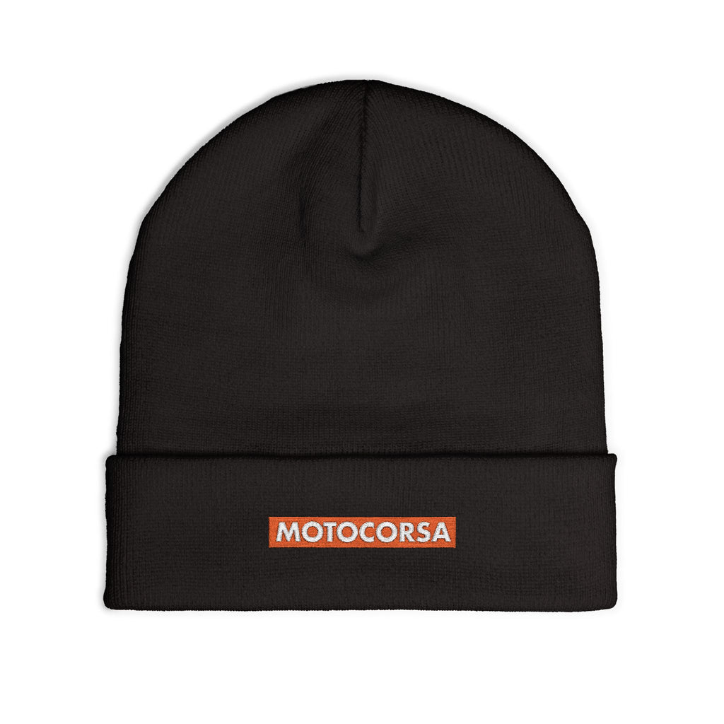 Motocorsa Embroidered Knit Beanie
