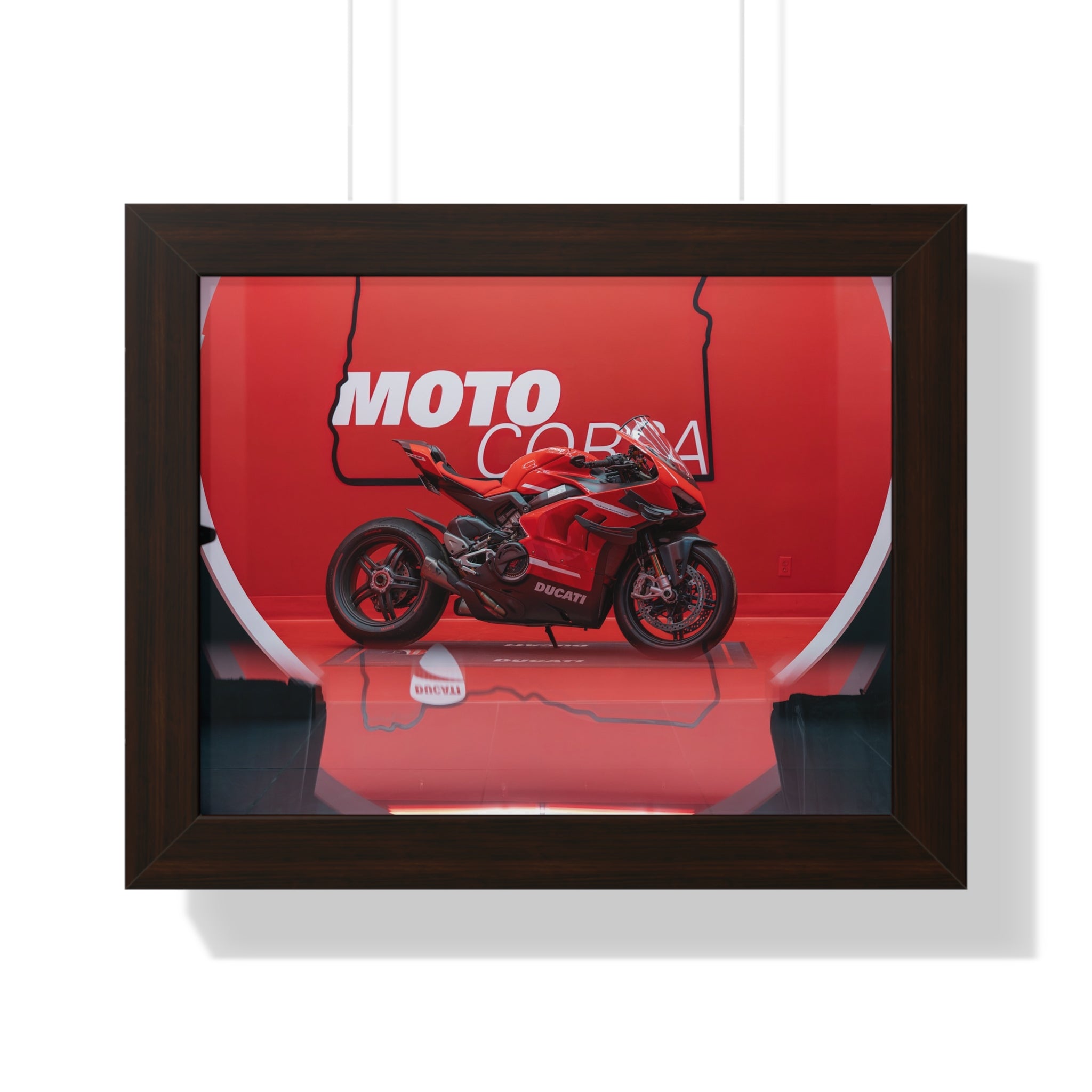 Ducati Superleggera V4 Framed Horizontal Poster