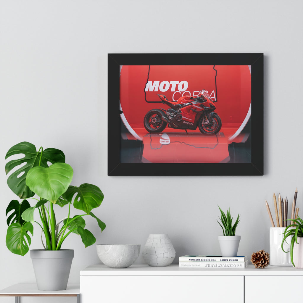 Ducati Superleggera V4 Framed Horizontal Poster
