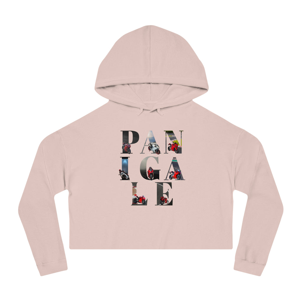 Cropped Hoodie — Panigale Floral Logo Women's Crop Hoodie