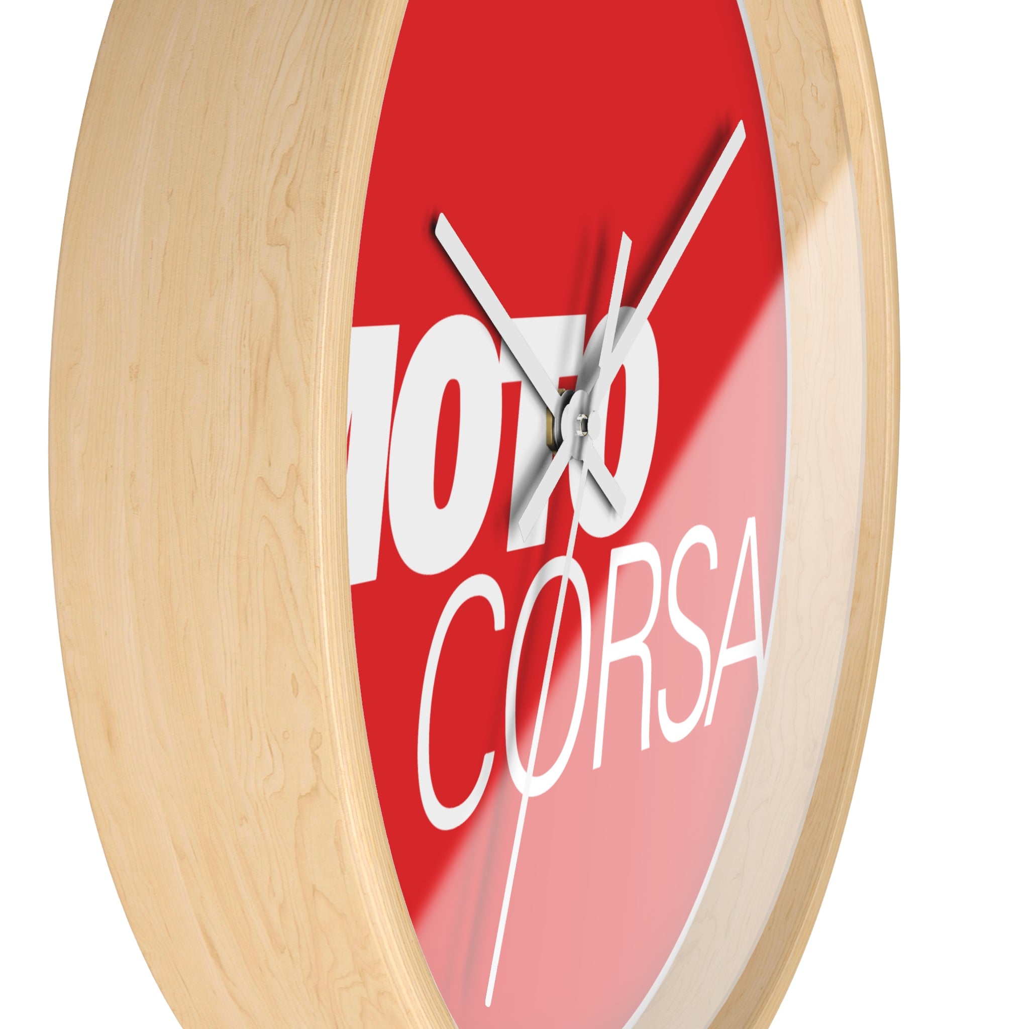 Moto Corsa Racing Wall Clock — Red Motorsport Decor