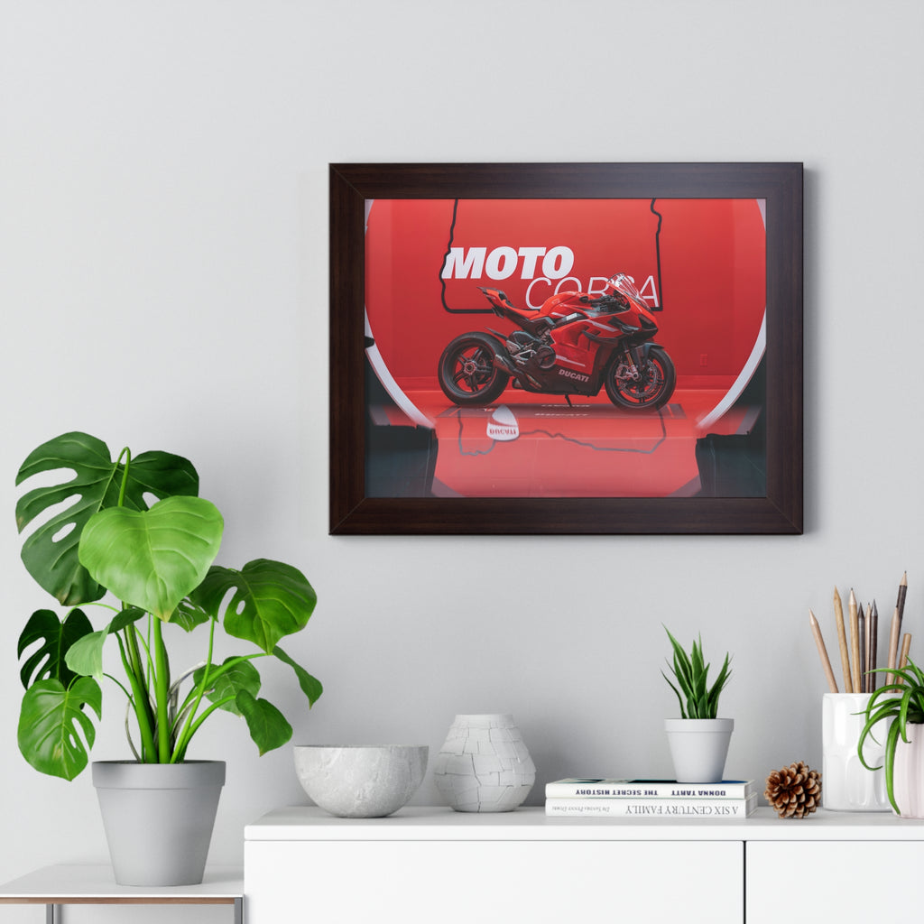 Ducati Superleggera V4 Framed Horizontal Poster