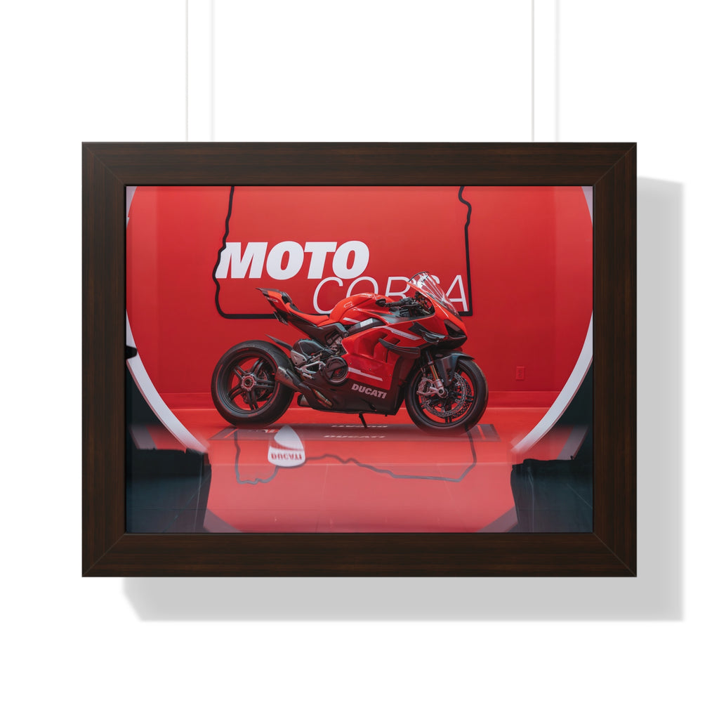 Ducati Superleggera V4 Framed Horizontal Poster