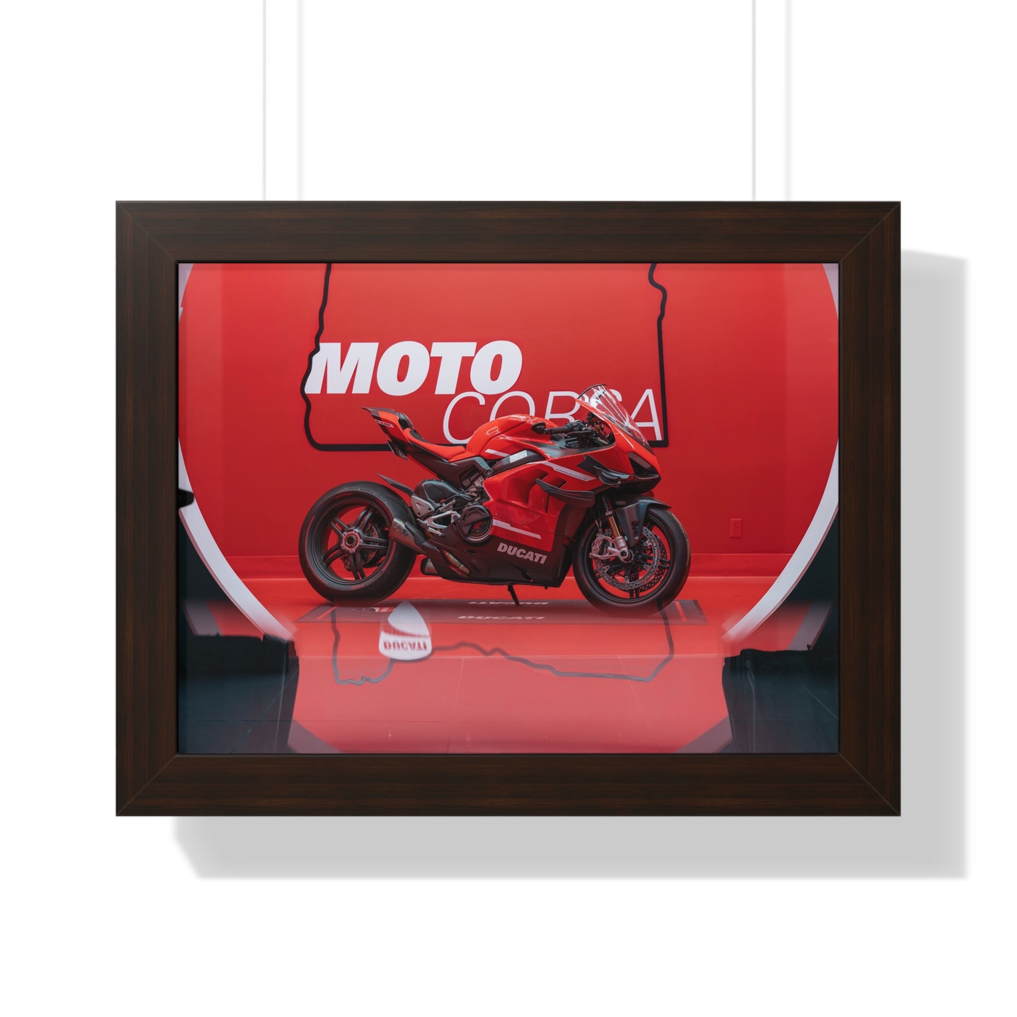 Ducati Superleggera V4 Framed Horizontal Poster