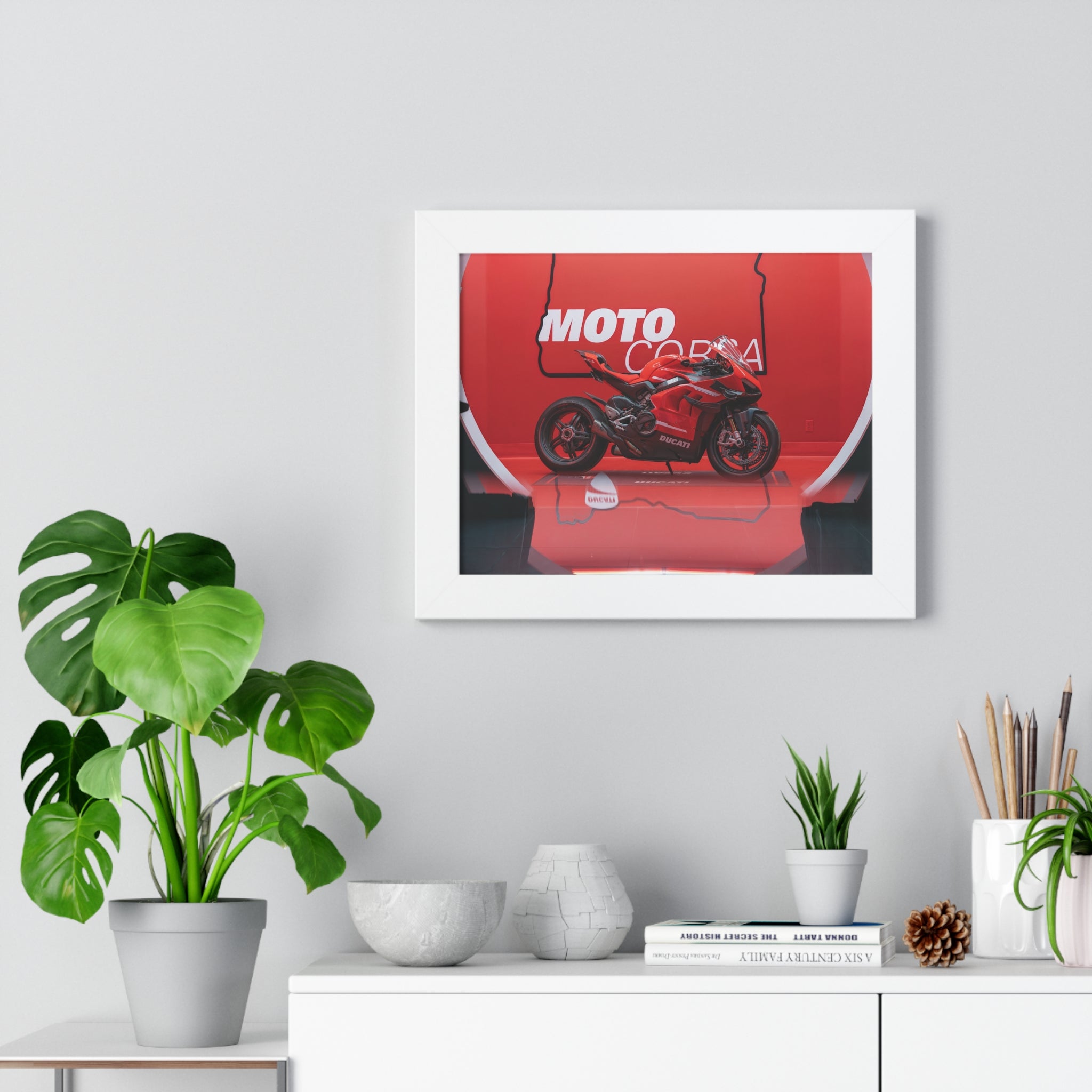 Ducati Superleggera V4 Framed Horizontal Poster