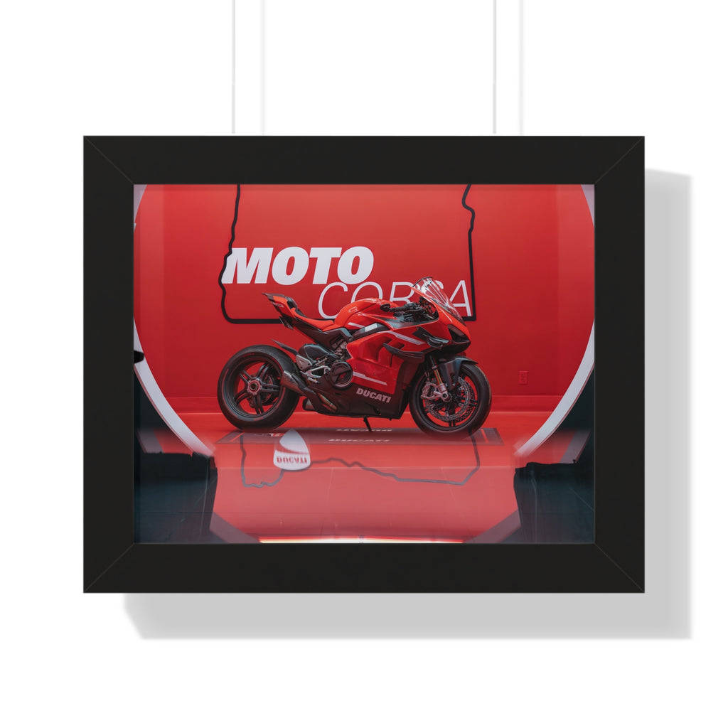 Ducati Superleggera V4 Framed Horizontal Poster