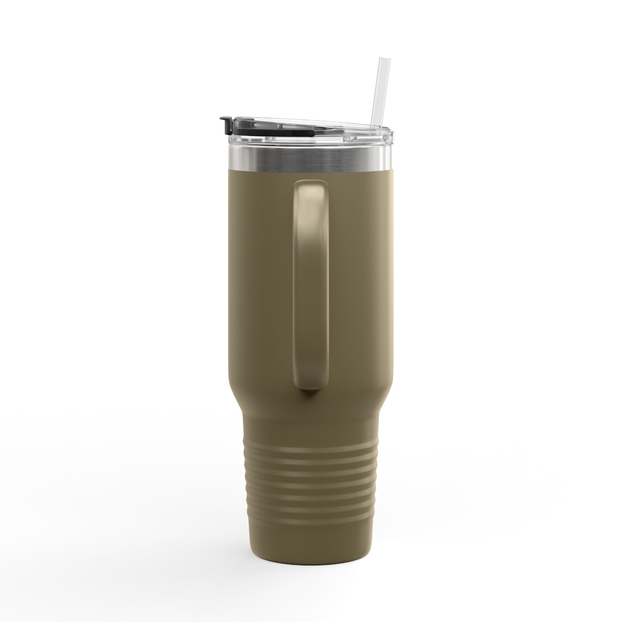 MotoCorsa 40oz Insulated Travel Mug — Red Vacuum Tumbler with Straw & Handle