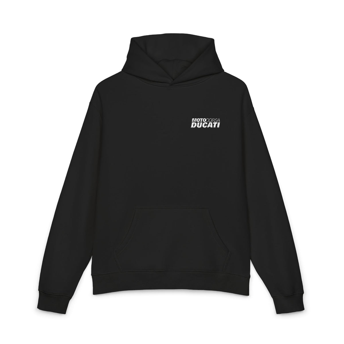 Midweight Hoodie - MotoCorsa Ducati - White Lettering