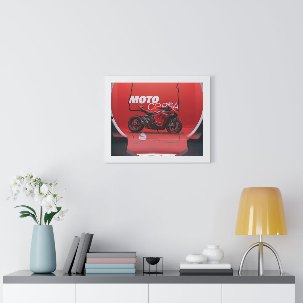 Ducati Superleggera V4 Framed Horizontal Poster