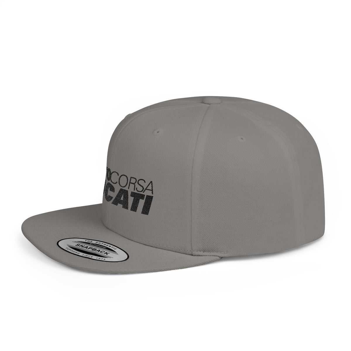 Ducati MotoCorsa Flat Bill Snapback  —  Embroidered Snapback