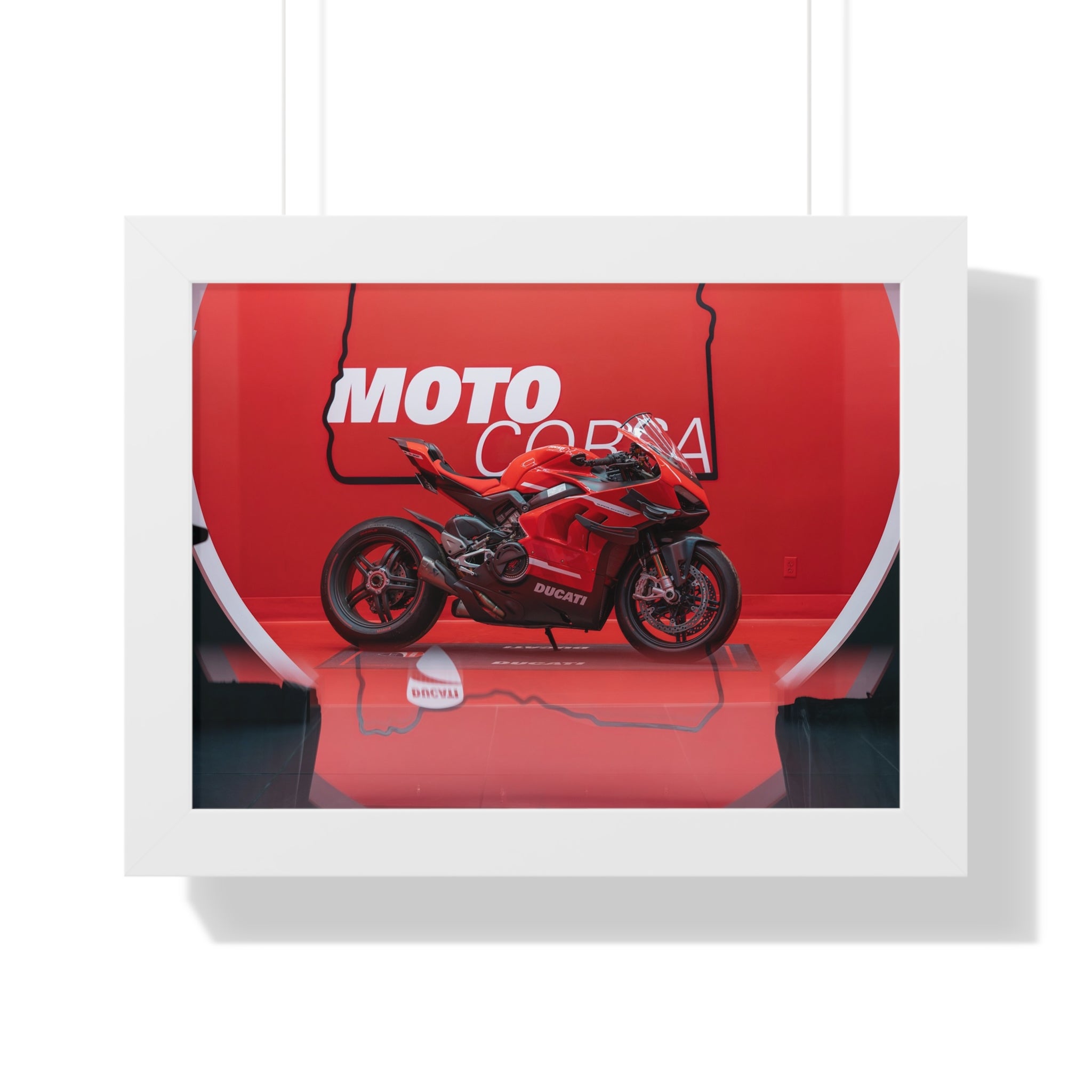 Ducati Superleggera V4 Framed Horizontal Poster