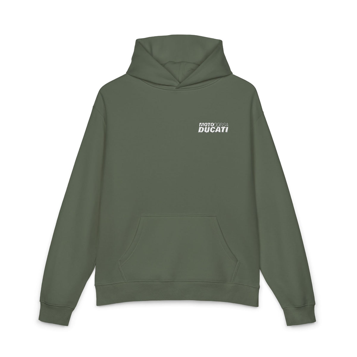 Midweight Hoodie - MotoCorsa Ducati - White Lettering