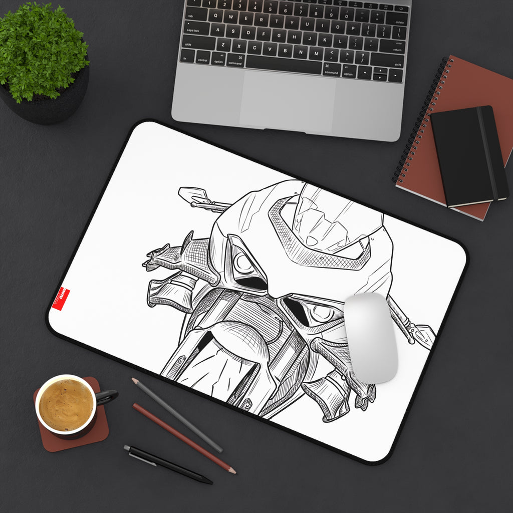 Ducati Superleggera Desk Mat — Hand-Drawn MotoCorsa Office Collection