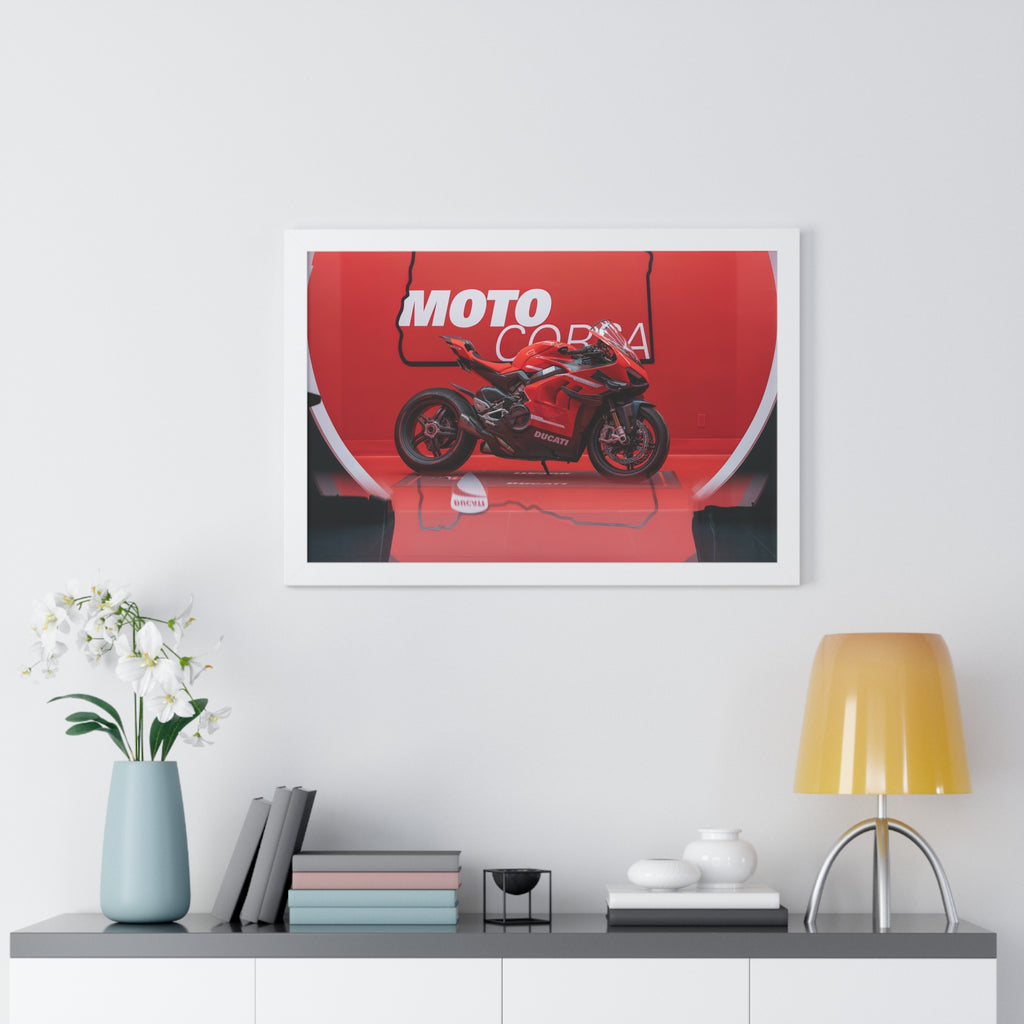 Ducati Superleggera V4 Framed Horizontal Poster