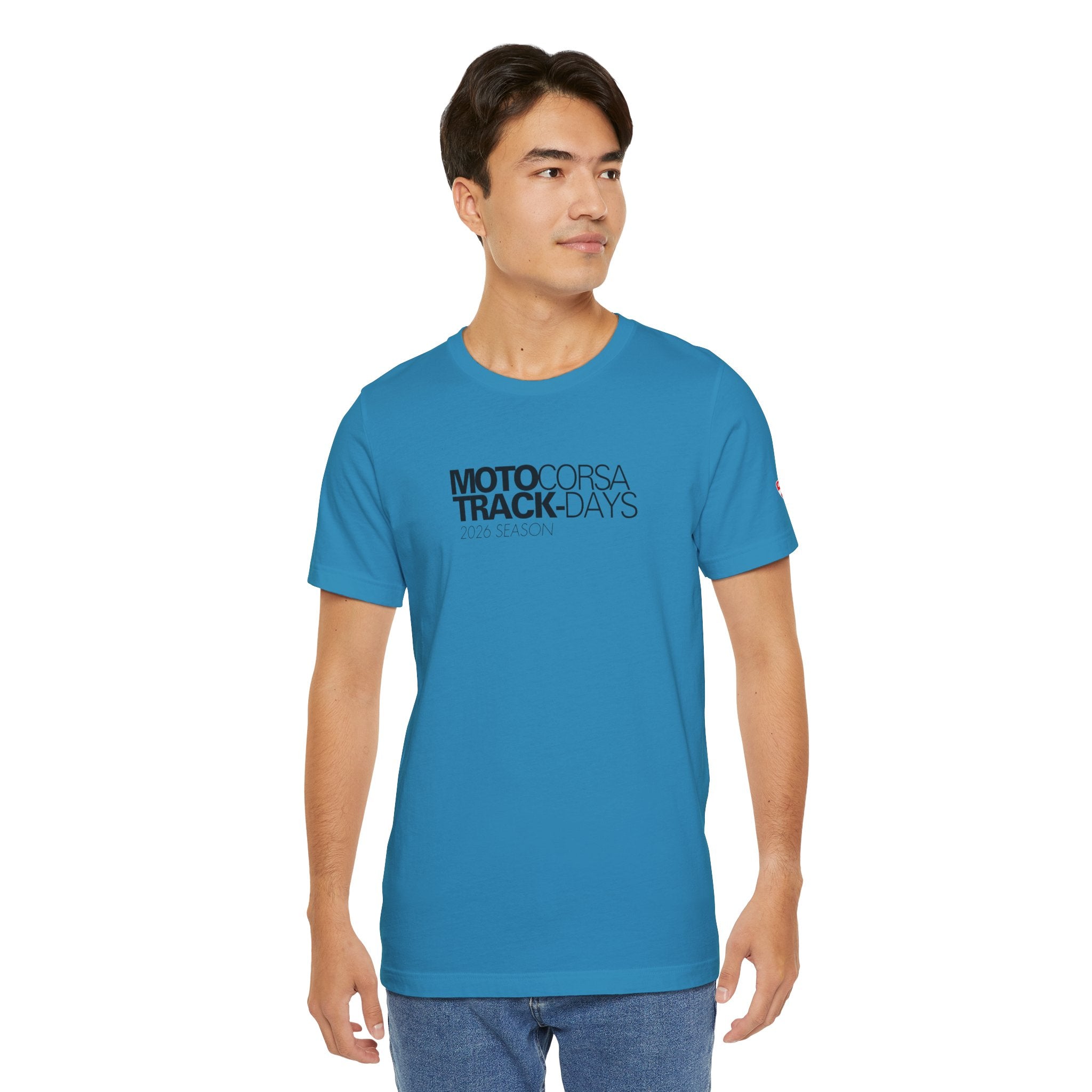 2026 MotoCorsa Track Days Tee — Black Lettering