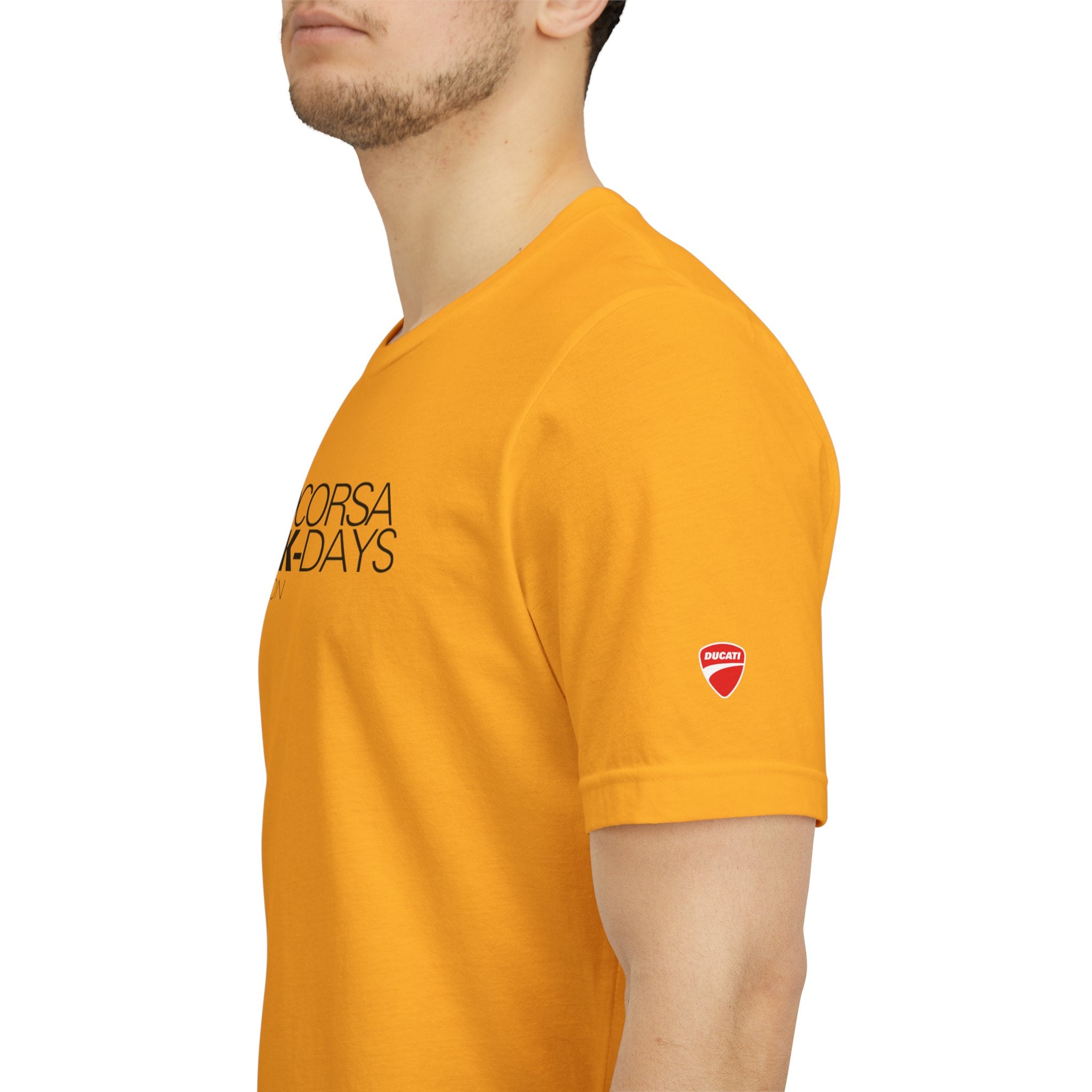 2026 MotoCorsa Track Days Tee — Black Lettering