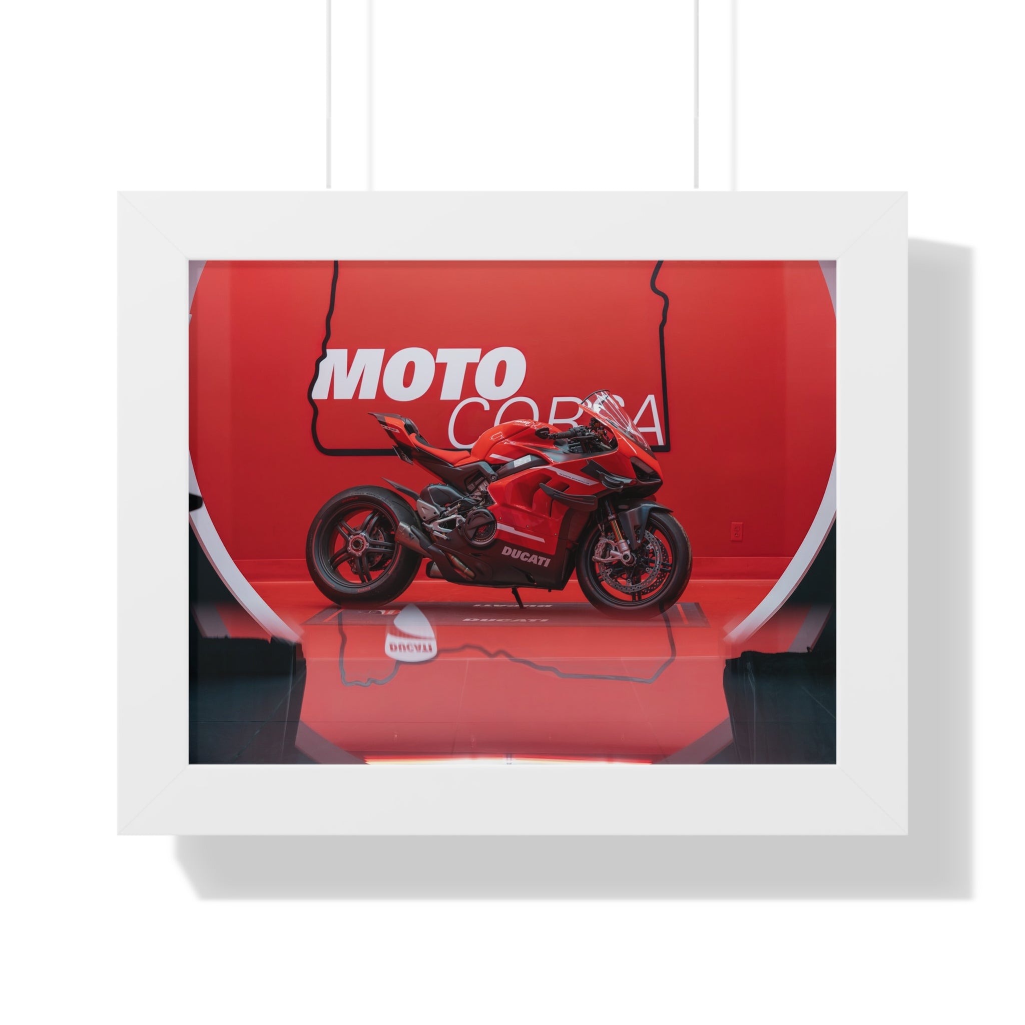 Ducati Superleggera V4 Framed Horizontal Poster