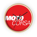 Moto Corsa Racing Wall Clock — Red Motorsport Decor