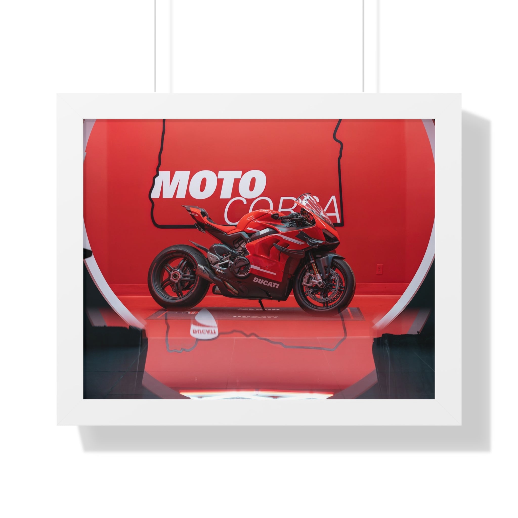 Ducati Superleggera V4 Framed Horizontal Poster