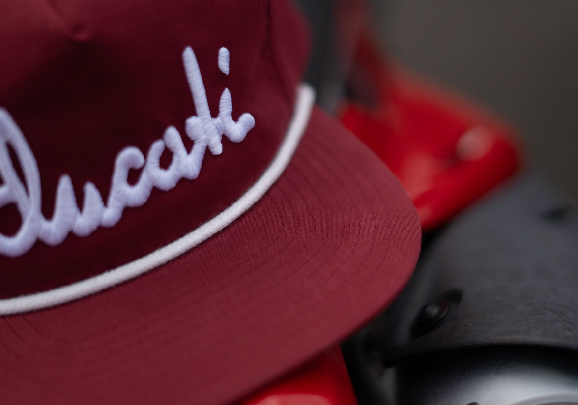 Ducati Calligraphy Hat : Maroon