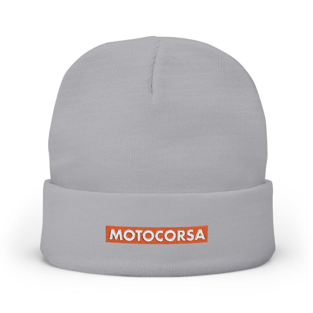 Motocorsa Embroidered Knit Beanie