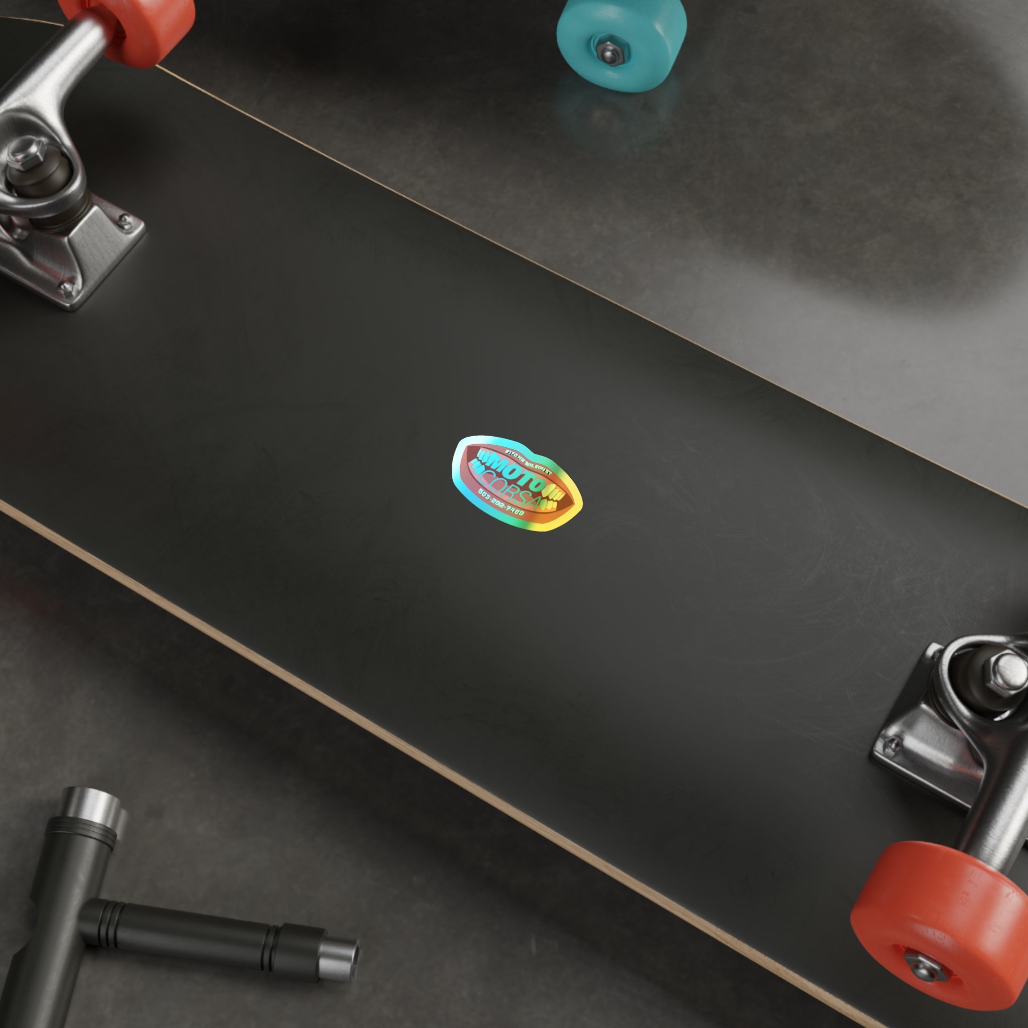 Holographic MotoCorsa Kiss — Sticker
