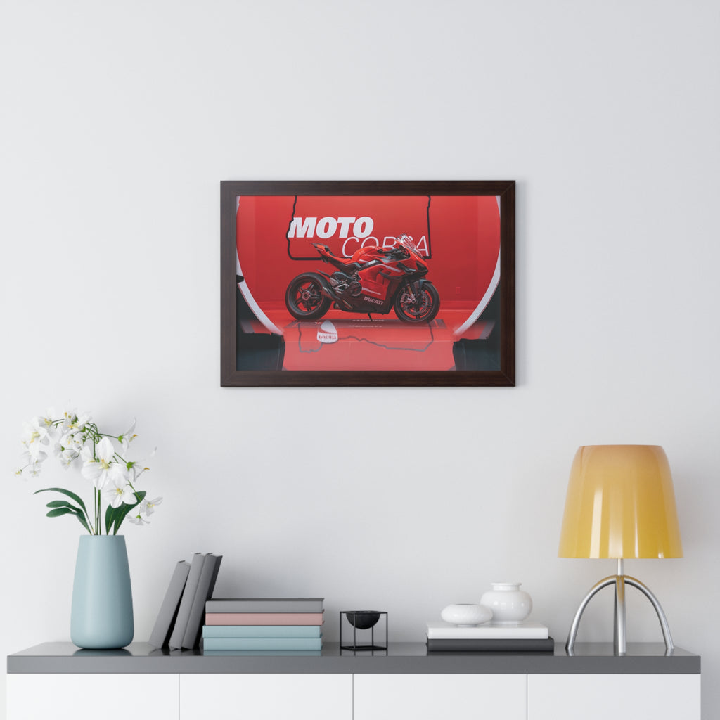 Ducati Superleggera V4 Framed Horizontal Poster