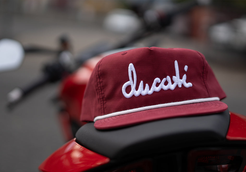 Ducati Calligraphy Hat : Maroon