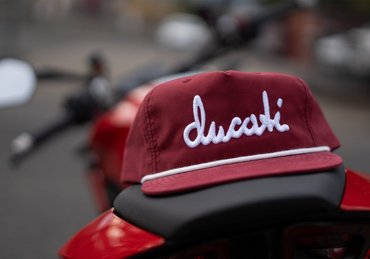 Ducati Calligraphy Hat : Maroon