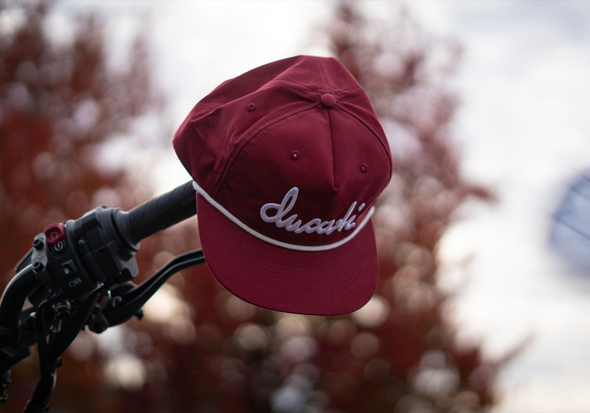 Ducati Calligraphy Hat : Maroon