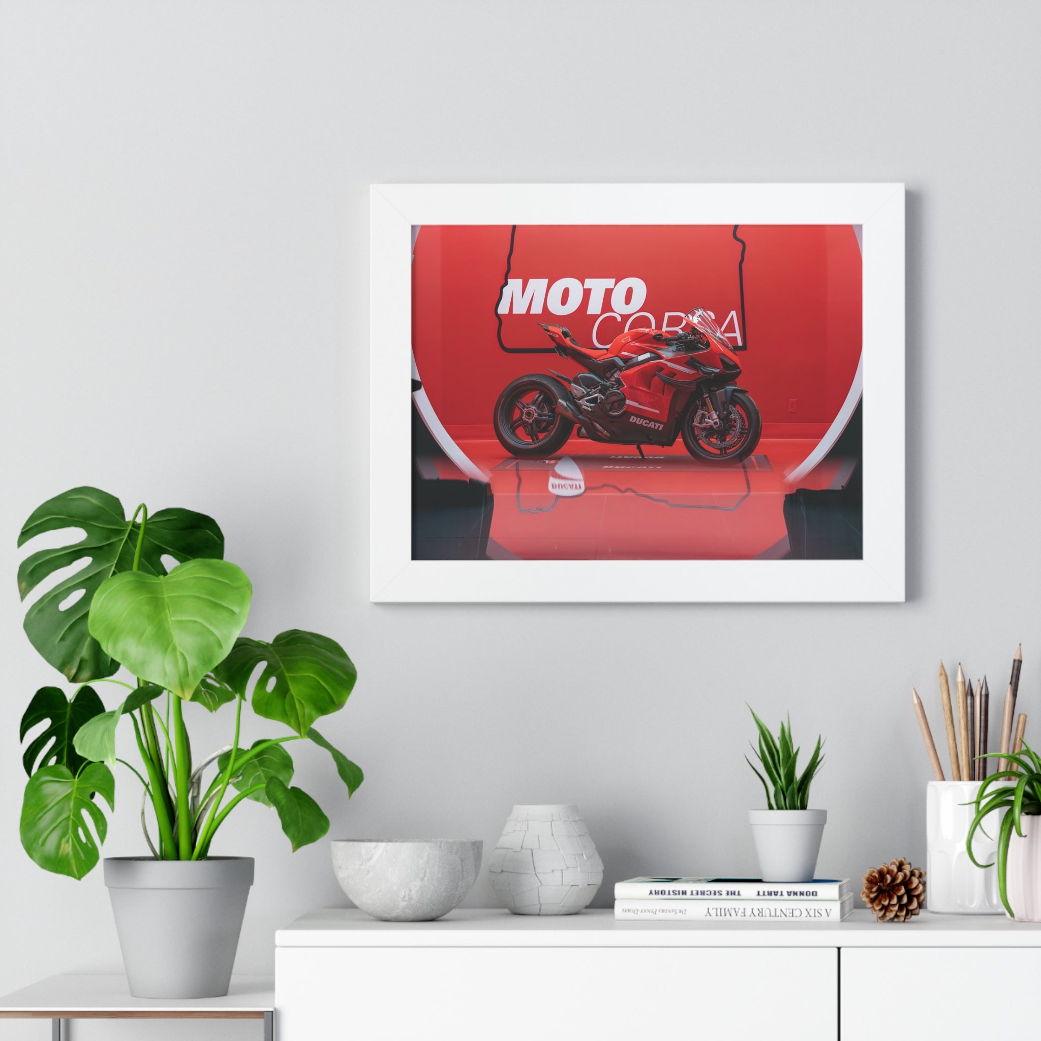 Ducati Superleggera V4 Framed Horizontal Poster