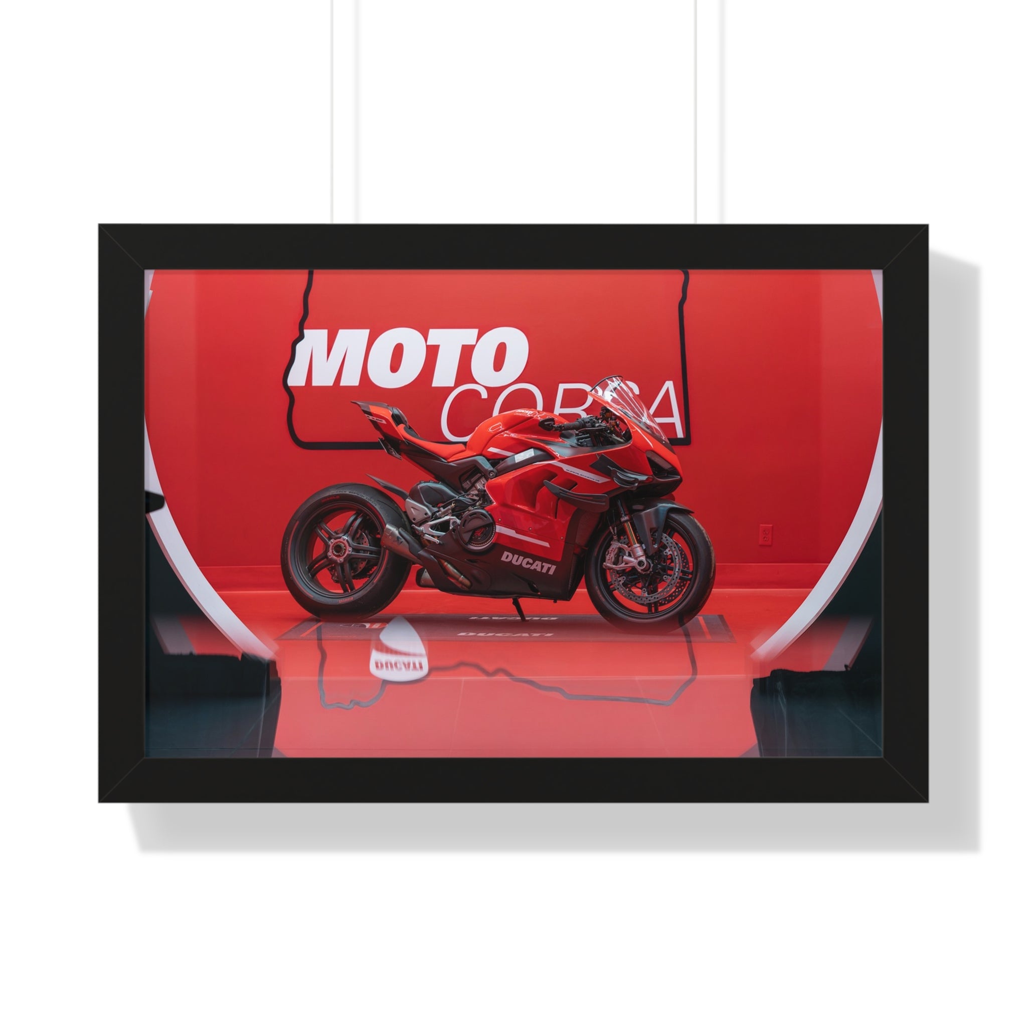 Ducati Superleggera V4 Framed Horizontal Poster