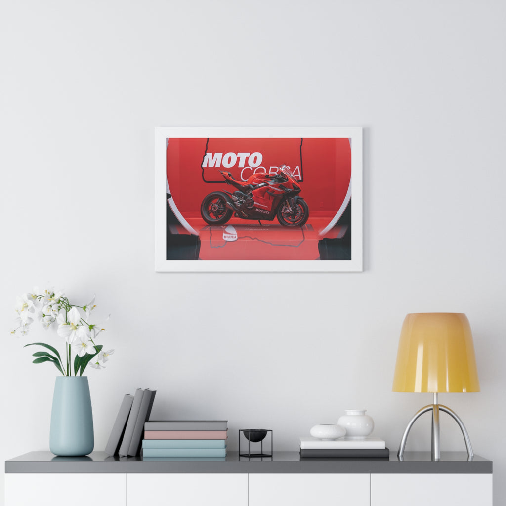 Ducati Superleggera V4 Framed Horizontal Poster