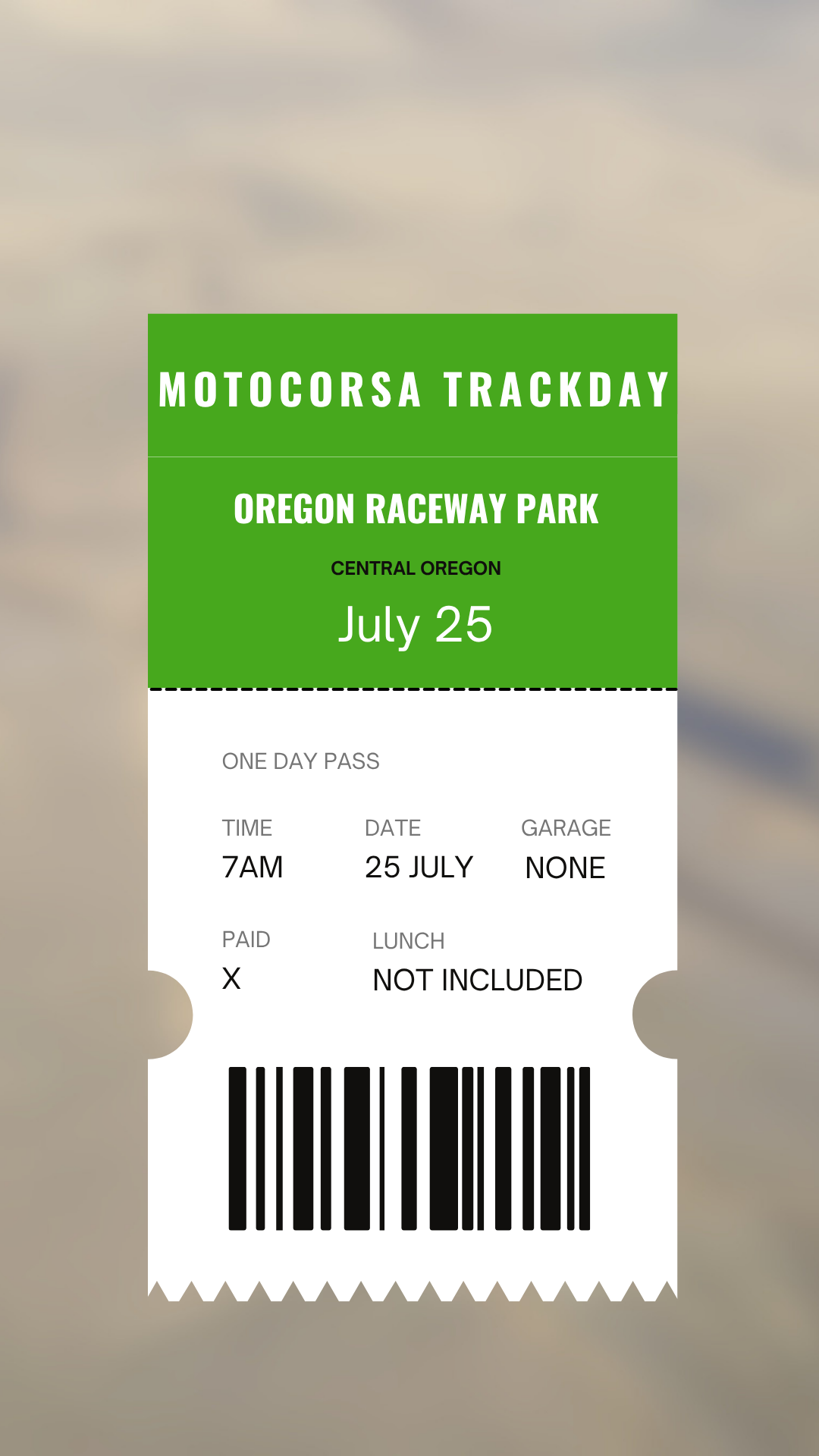 Oregon Raceway Park - July 25 - MotoCorsa Trackday