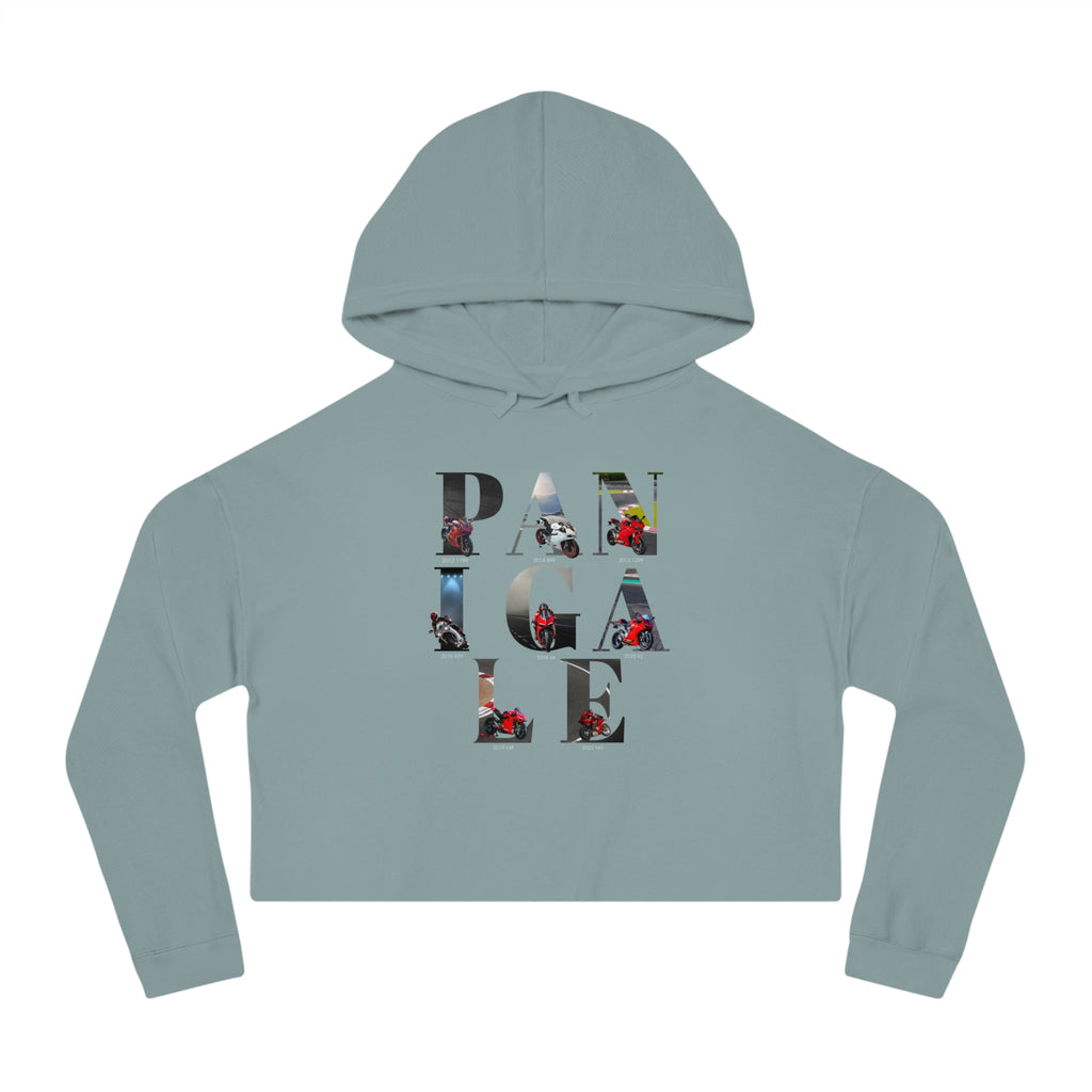 Cropped Hoodie — Panigale Floral Logo Women's Crop Hoodie