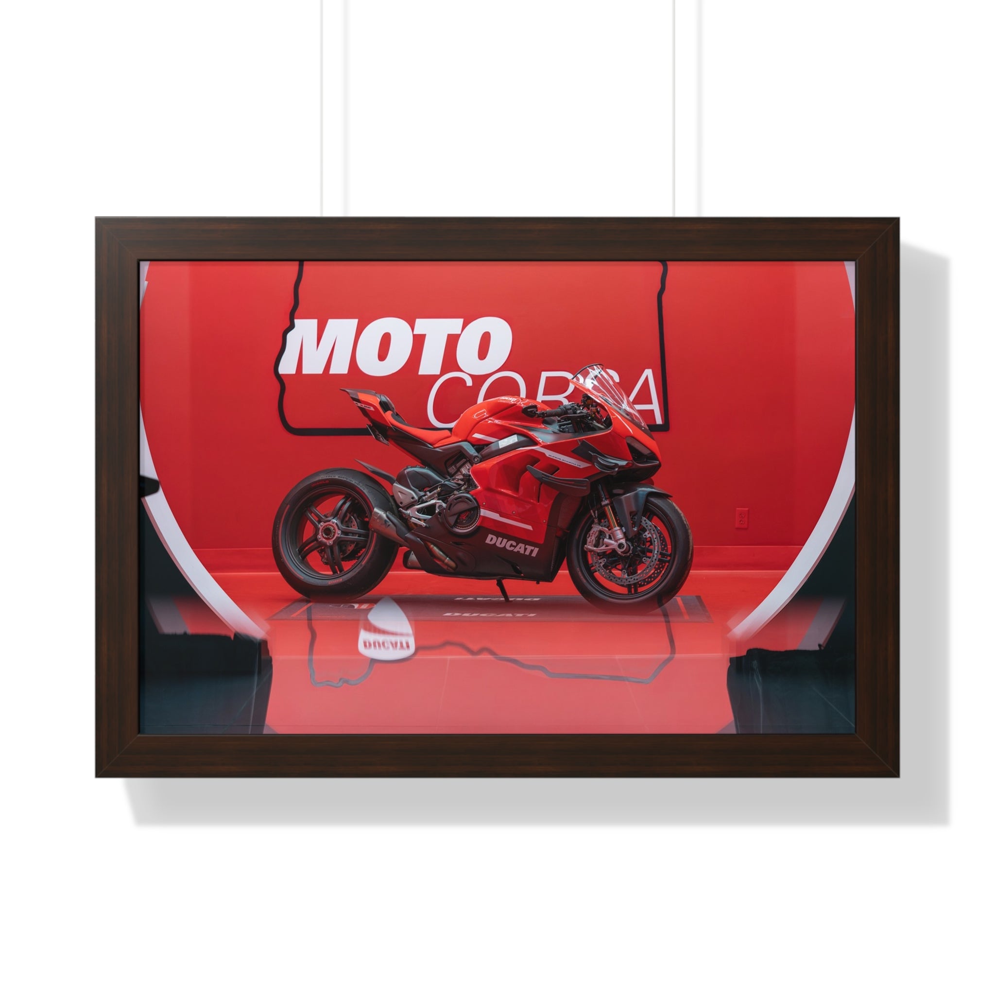 Ducati Superleggera V4 Framed Horizontal Poster