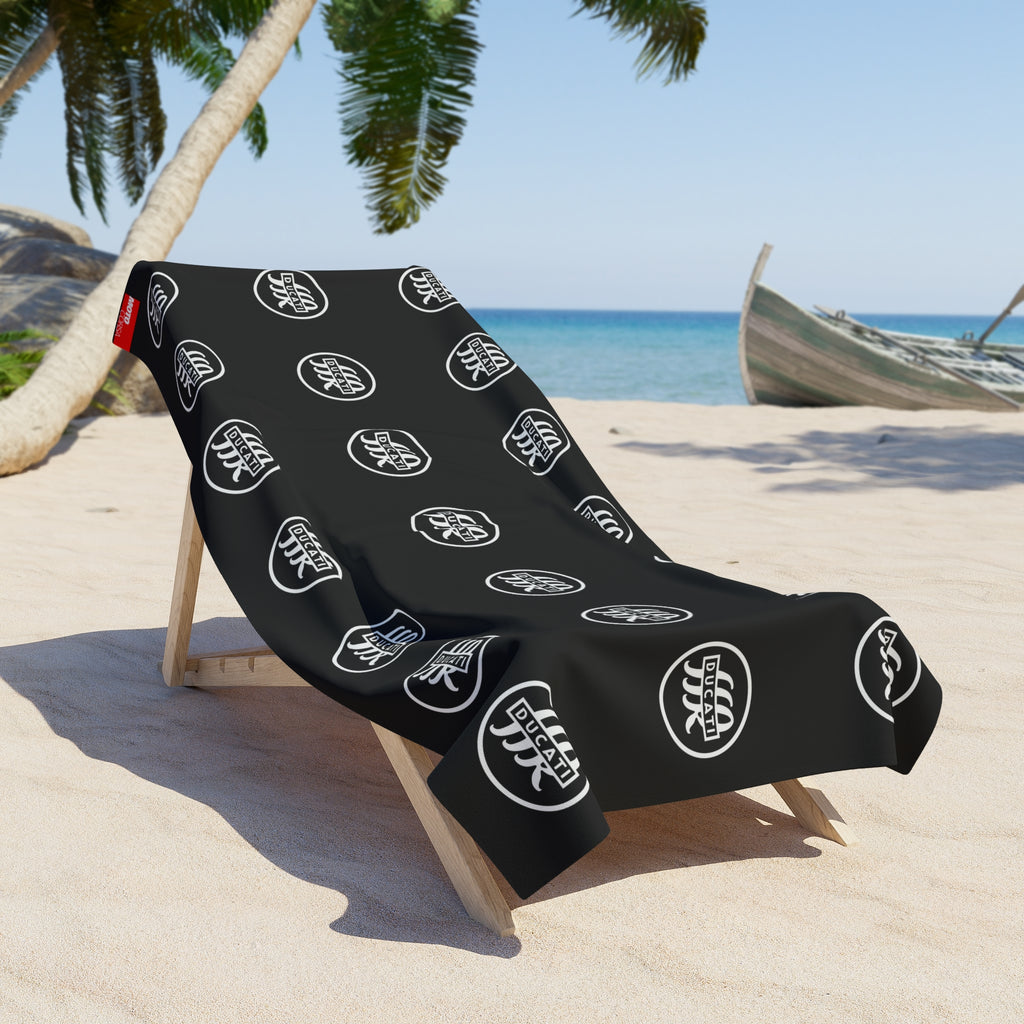 Classic Ducati Beach Towel — MotoCorsa Exclusive