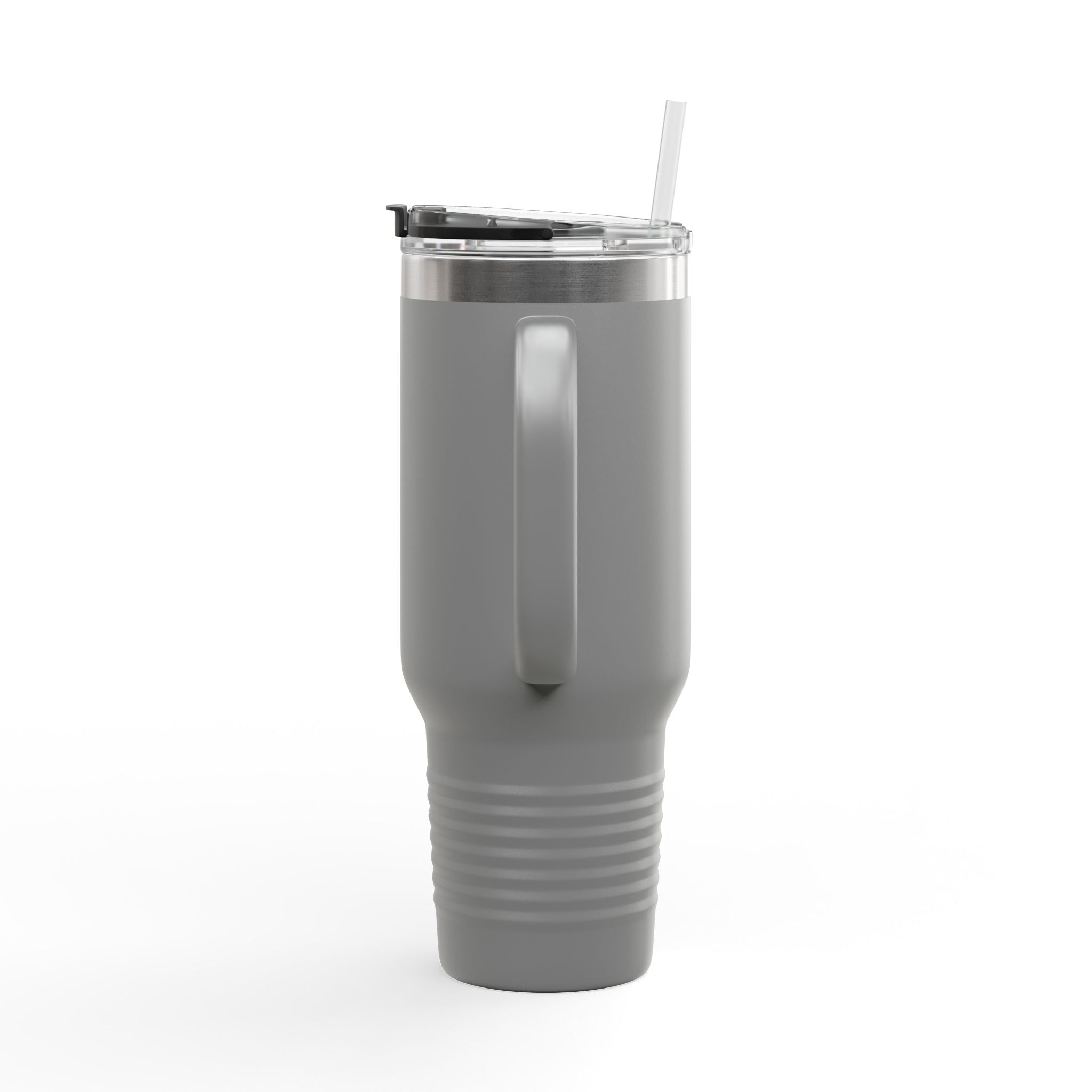 MotoCorsa 40oz Insulated Travel Mug — Red Vacuum Tumbler with Straw & Handle