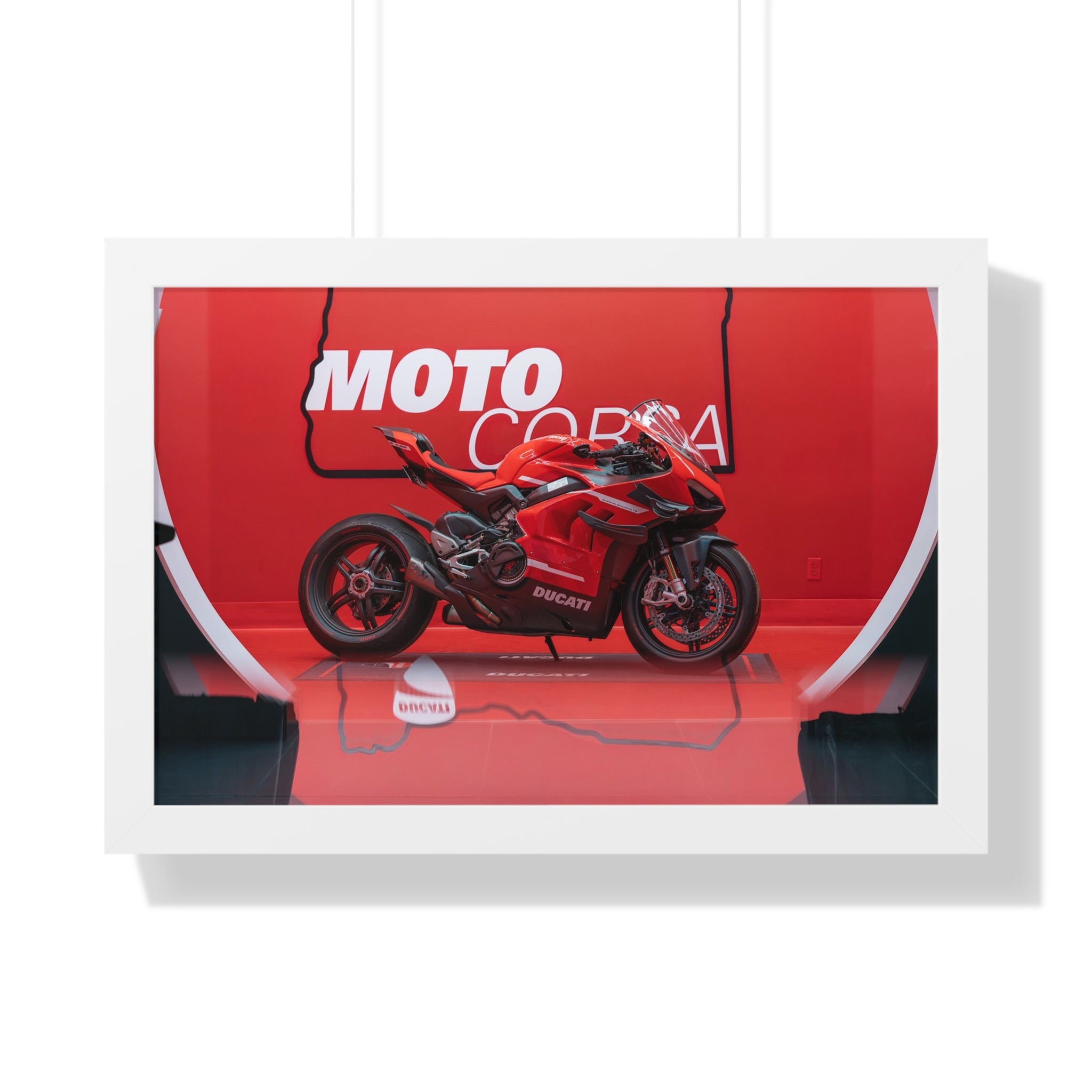 Ducati Superleggera V4 Framed Horizontal Poster