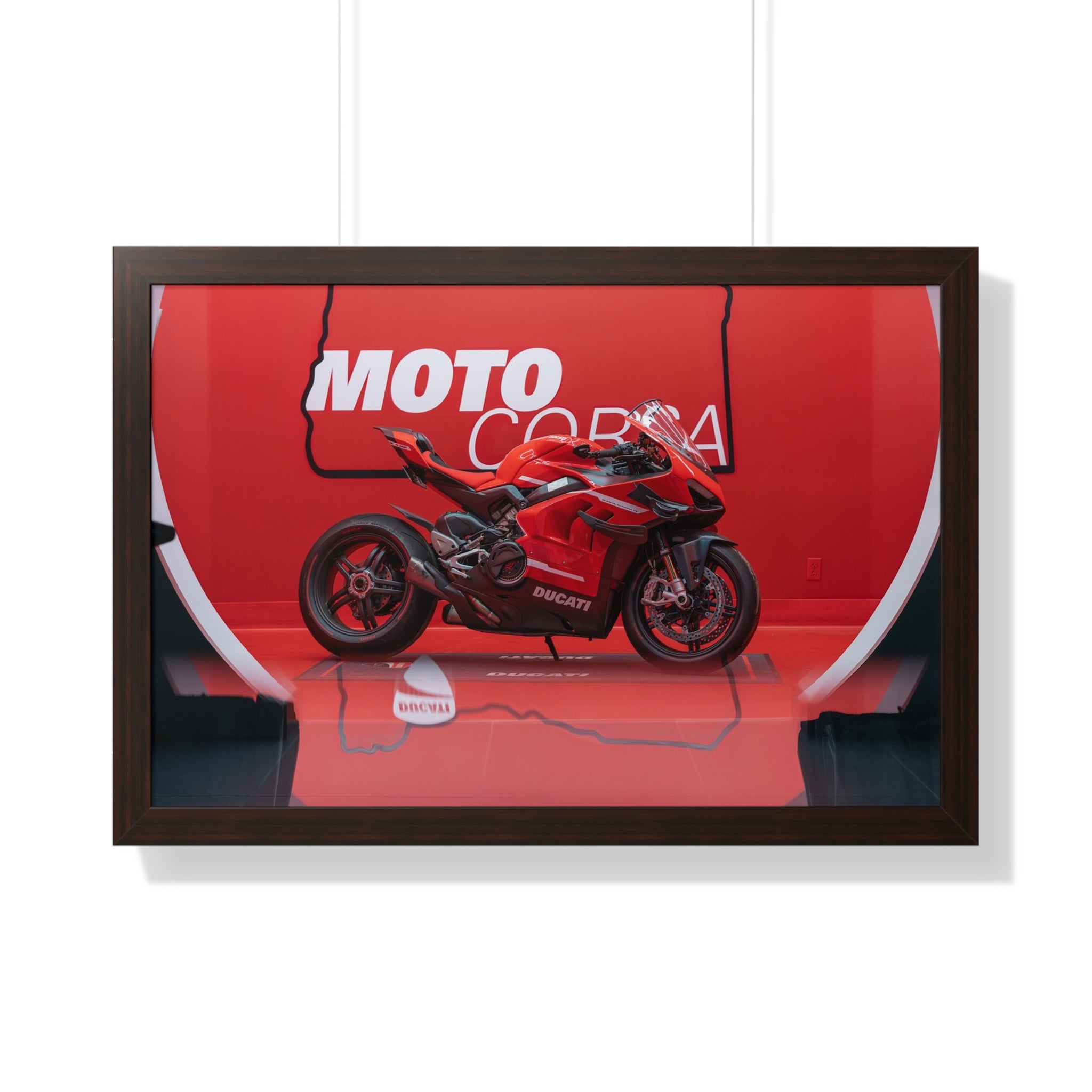 Ducati Superleggera V4 Framed Horizontal Poster
