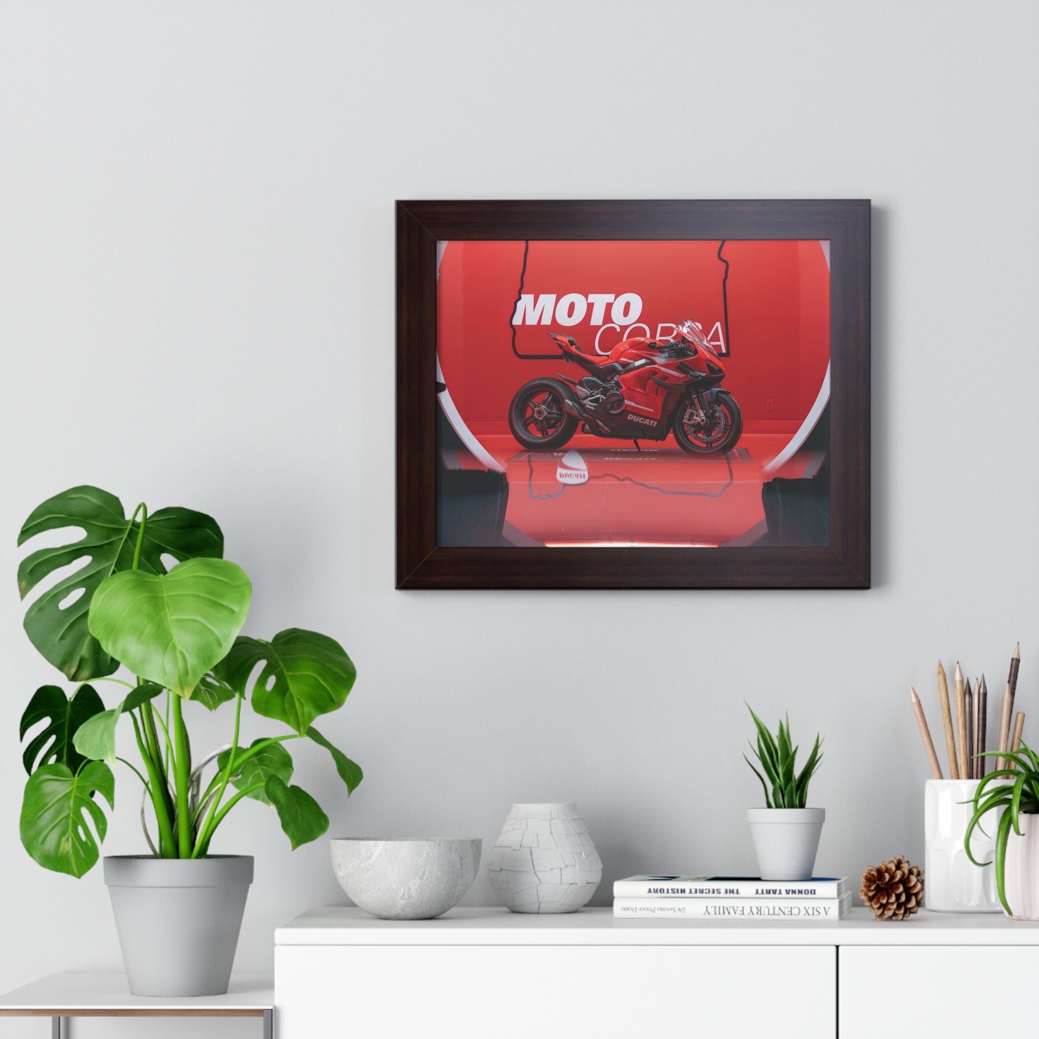 Ducati Superleggera V4 Framed Horizontal Poster