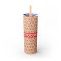 Skinny 20oz Tumbler with Straw — MotoCore Logo Pattern