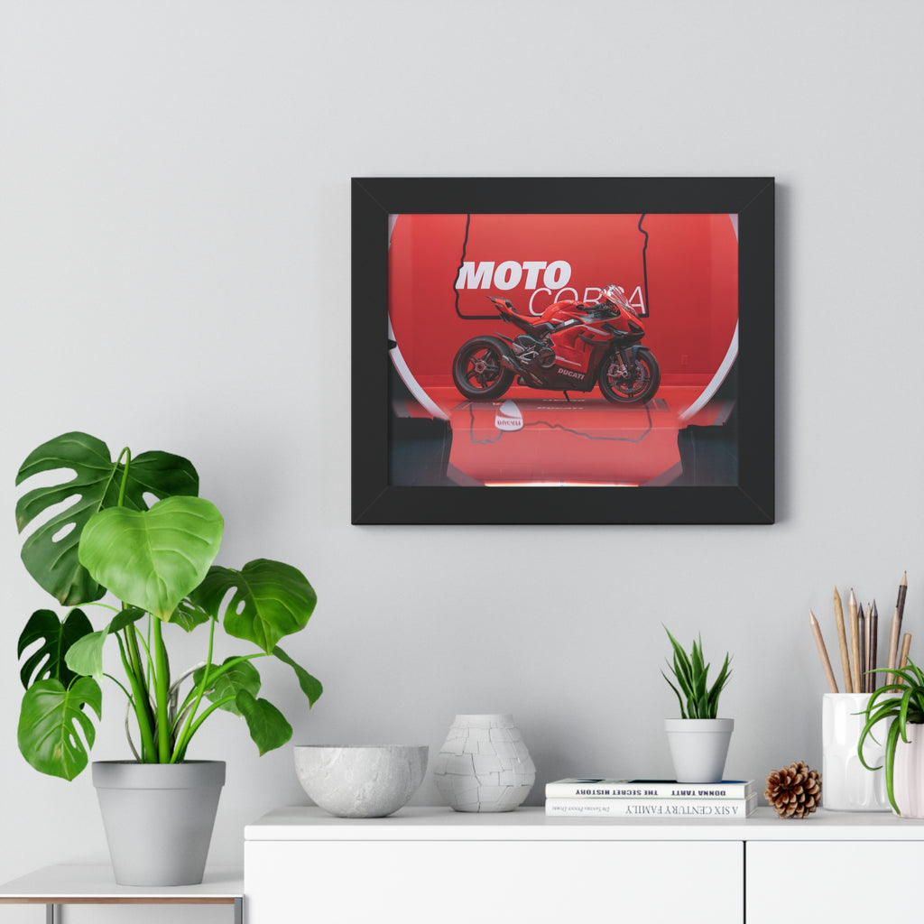 Ducati Superleggera V4 Framed Horizontal Poster