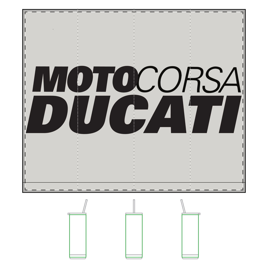 Ducati Moto Corsa 20oz Tumbler – Racing Logo Stainless Travel Cup