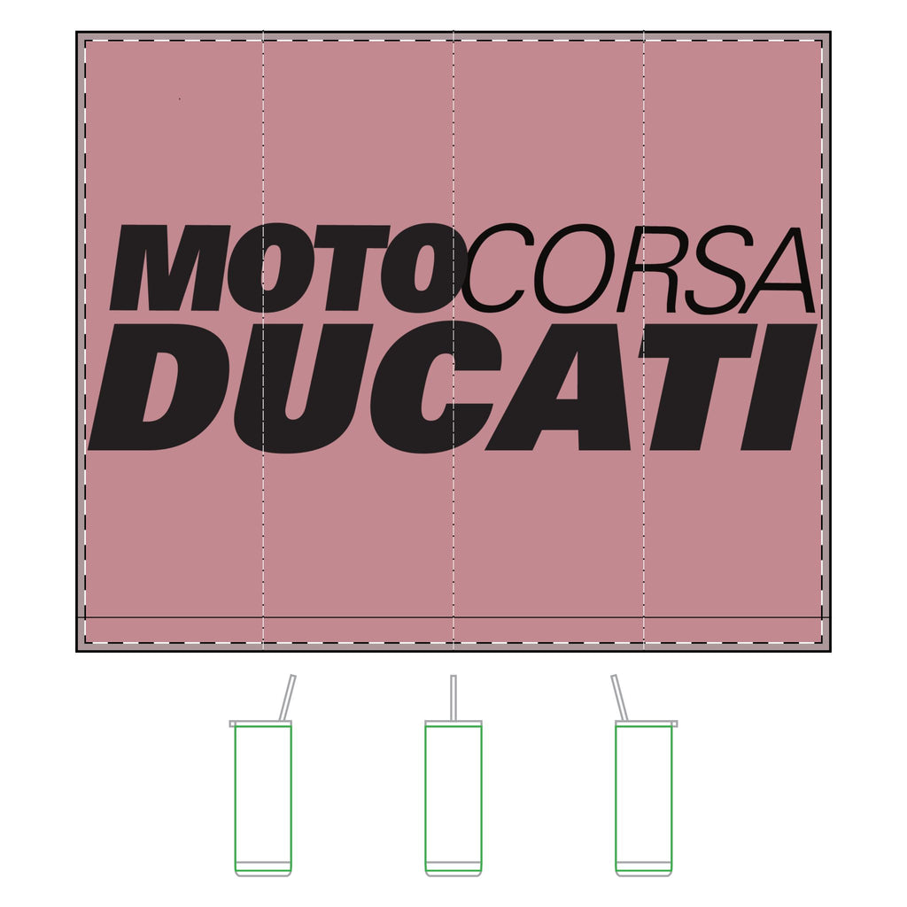 Ducati Moto Corsa 20oz Tumbler – Racing Logo Stainless Travel Cup