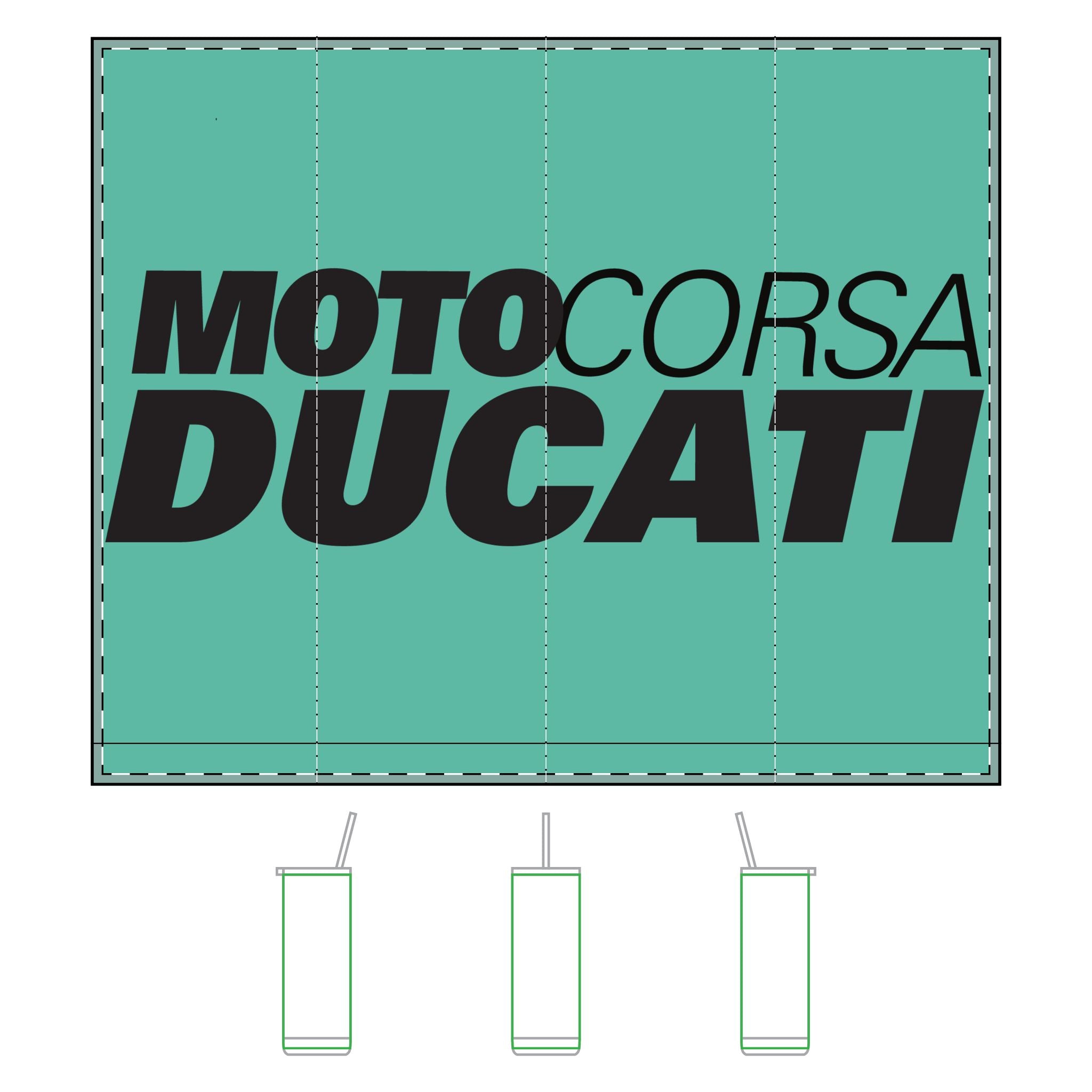 Ducati Moto Corsa 20oz Tumbler – Racing Logo Stainless Travel Cup
